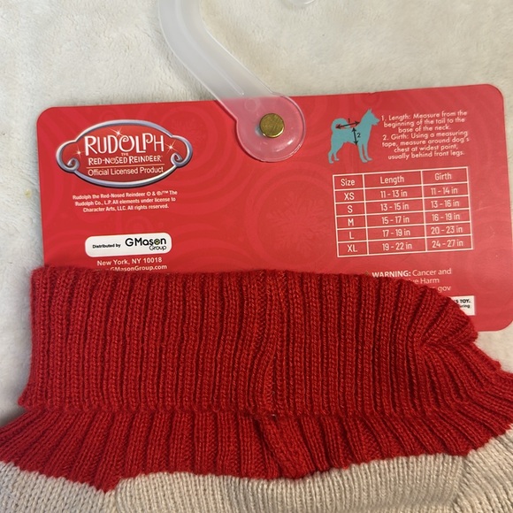 Rudolph The Red Nosed Reindeer Yeti For Christmas Sweater Dog Outfit - Picture 4 of 4